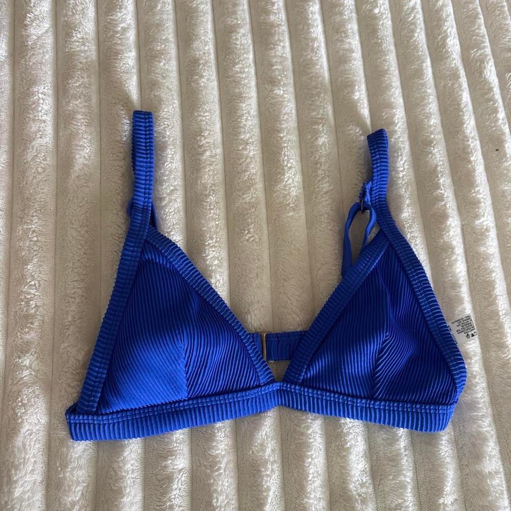 Garage blue bikini top